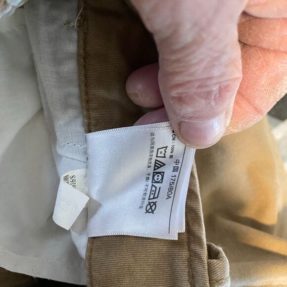 Old Navy Men's Khaki Pants 32x32 Straight-Leg Cotton-Poly Blend - Picture 14 of 16